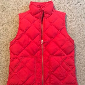 J crew vest red